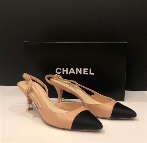 slingback chanel price|vintage Chanel slingback heels.